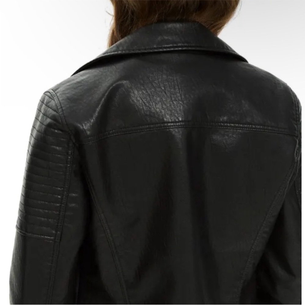 Topshop Rosa Biker Jacket - Picture 4 of 9